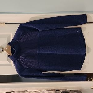 Vineyard Vines Quilted Sweater with Snap Collar